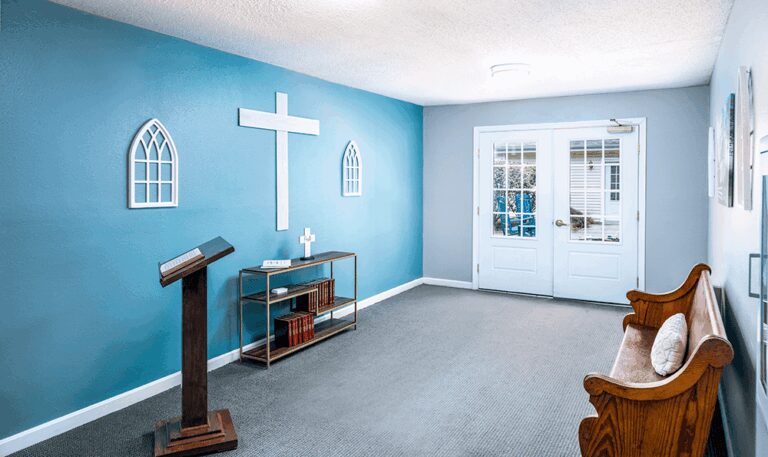 Courtyard at Newark Chapel