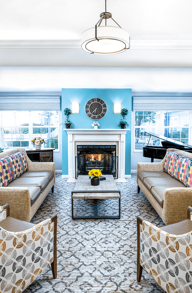 The Courtyard at Wheelersburg fireplace